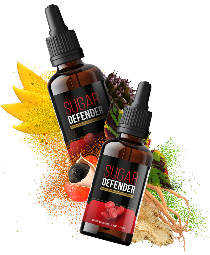 2 Bottles of Sugar Defender with fruits